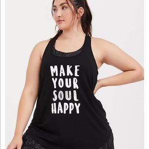 TORRID Active Make Your Soul Happy Tank 🖤